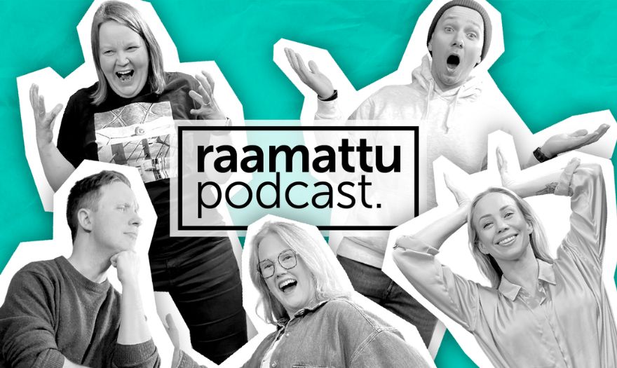 Logo raamattupodcast ja viisi ihmistä ympärillä